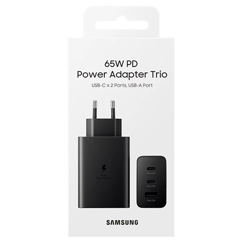 Samsung Power Adapter Trio 65W 1x USB / 2x Type-C